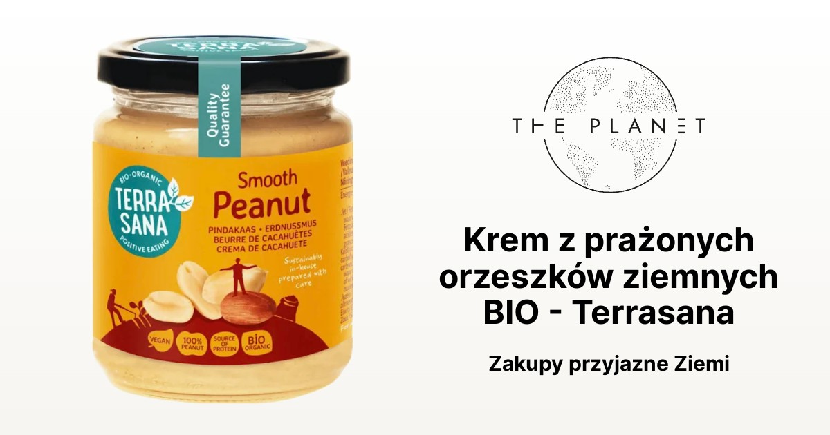 Krem z prażonych orzeszków ziemnych BIO Terrasana The Planet