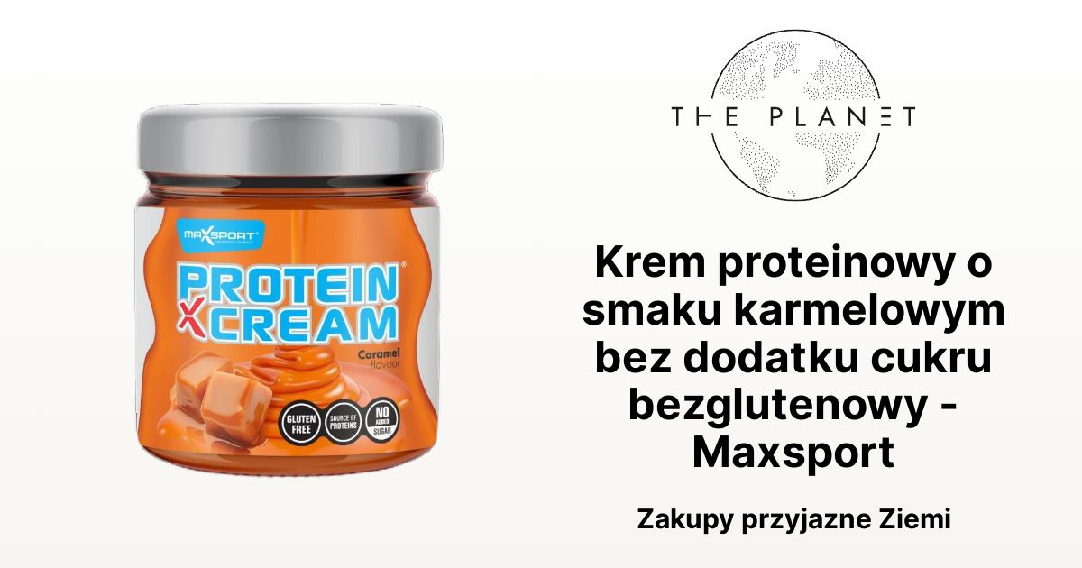 Krem Proteinowy O Smaku Karmelowym Bez Dodatku Cukru Bezglutenowy