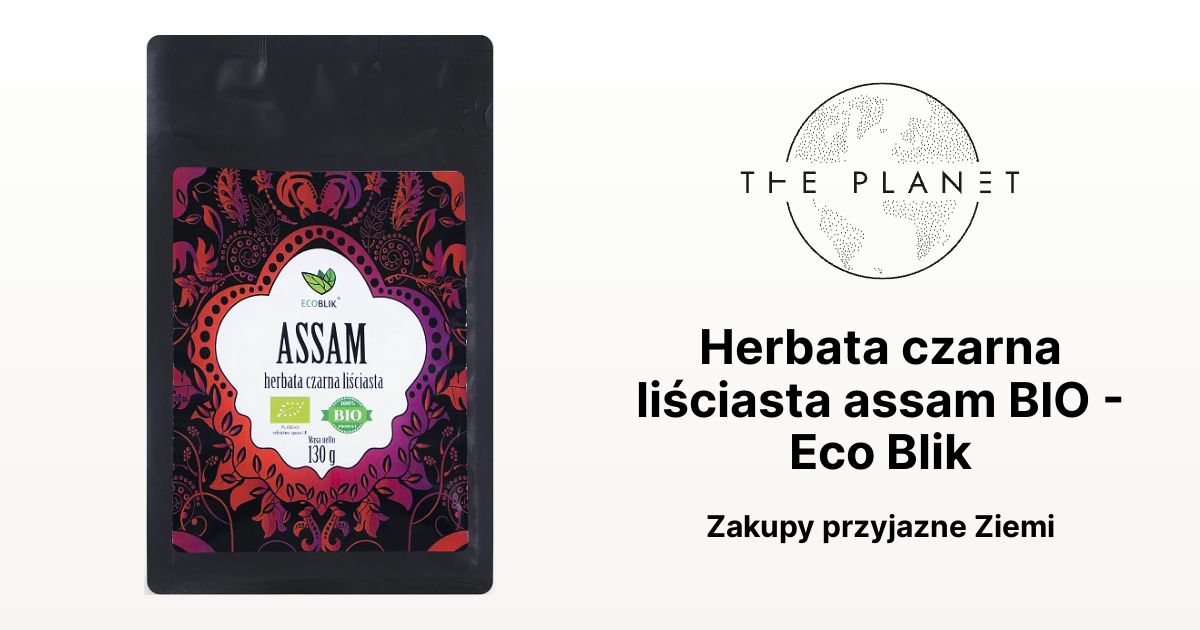 Herbata czarna liściasta assam BIO Eco Blik The Planet